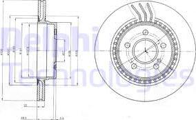 Delphi BG4226 - Bremžu diski www.autospares.lv