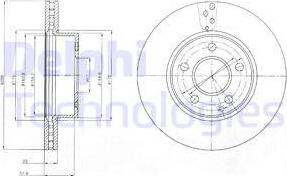 Delphi BG4227C - Bremžu diski www.autospares.lv