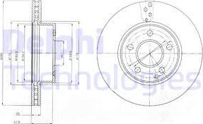 Delphi BG4227 - Bremžu diski www.autospares.lv