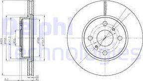 Delphi BG4274 - Bremžu diski autospares.lv