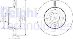 Delphi BG4271C - Bremžu diski www.autospares.lv