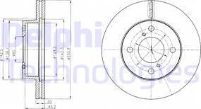 Delphi BG4271 - Bremžu diski www.autospares.lv