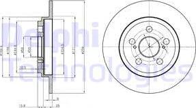 Delphi BG4272 - Bremžu diski www.autospares.lv