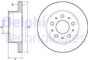 Delphi BG4796C - Bremžu diski autospares.lv