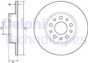 Delphi BG4798C-18B1 - Bremžu diski www.autospares.lv