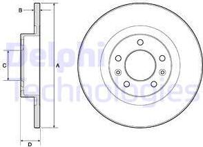 Delphi BG4748C-18B1 - Bremžu diski www.autospares.lv