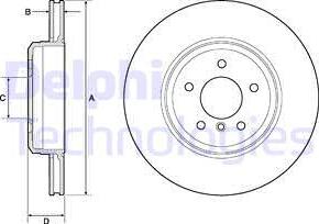 Delphi BG4753C - Bremžu diski www.autospares.lv