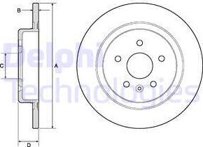 Delphi BG4760C - Bremžu diski www.autospares.lv