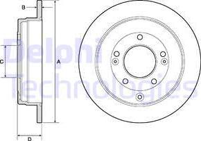 Delphi BG4767C-18B1 - Bremžu diski www.autospares.lv