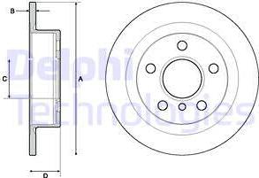 Delphi BG4706C - Bremžu diski www.autospares.lv