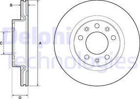 Delphi BG4700C - Bremžu diski www.autospares.lv