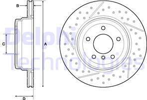 Delphi BG4714C - Bremžu diski www.autospares.lv