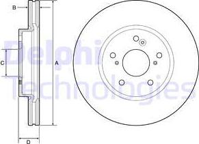 Delphi BG4785C - Bremžu diski www.autospares.lv