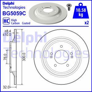 Delphi BG5059C - Bremžu diski www.autospares.lv