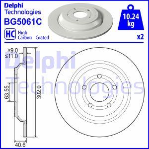 Delphi BG5061C - Bremžu diski www.autospares.lv