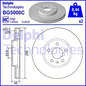 Delphi BG5000C - Bremžu diski www.autospares.lv