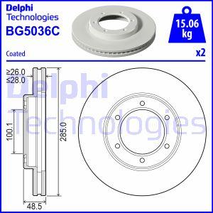 Delphi BG5036C - Bremžu diski www.autospares.lv