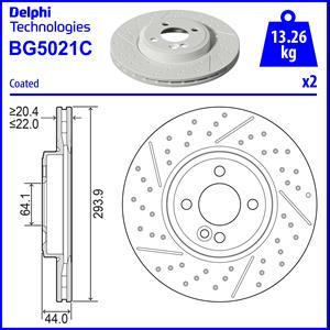 Delphi BG5021C - Bremžu diski www.autospares.lv