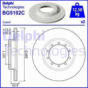 Delphi BG5102C - Bremžu diski www.autospares.lv