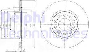 Delphi BG3994 - Bremžu diski www.autospares.lv