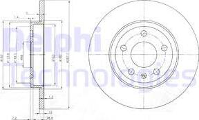 Delphi BG3996 - Bremžu diski www.autospares.lv