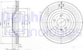 Delphi BG3991 - Bremžu diski www.autospares.lv