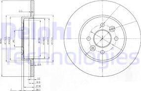 Delphi BG3992 - Brake Disc www.autospares.lv