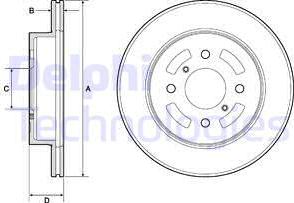 Delphi BG3941 - Bremžu diski www.autospares.lv