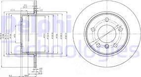 Delphi BG3948C - Bremžu diski www.autospares.lv