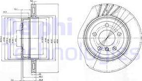 Delphi BG3943 - Bremžu diski www.autospares.lv