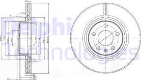 Delphi BG3942 - Bremžu diski www.autospares.lv