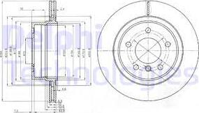 Delphi BG3947 - Тормозной диск www.autospares.lv