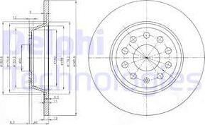 Delphi BG3954 - Тормозной диск www.autospares.lv