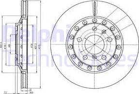 Delphi BG3958 - Bremžu diski www.autospares.lv