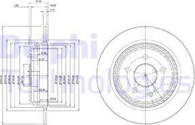 Delphi BG3969C - Bremžu diski www.autospares.lv