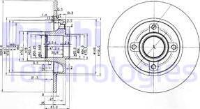 Delphi BG3962 - Тормозной диск www.autospares.lv