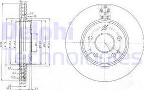 Delphi BG3909 - Bremžu diski www.autospares.lv