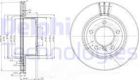 Delphi BG3900 - Bremžu diski www.autospares.lv