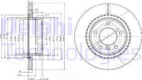 Delphi BG3901C-19B1 - Bremžu diski autospares.lv