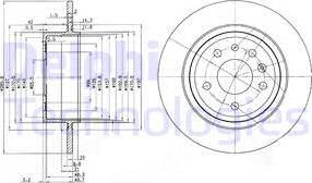 Delphi BG3908 - Bremžu diski autospares.lv