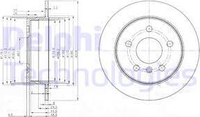 Delphi BG3910 - Bremžu diski autospares.lv