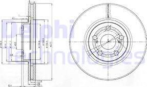 Delphi BG3913C - Тормозной диск www.autospares.lv