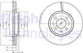 Delphi BG3989C - Bremžu diski autospares.lv