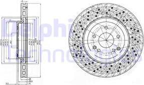 Delphi BG3985C - Bremžu diski www.autospares.lv