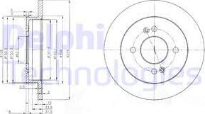 Delphi BG3981C - Bremžu diski www.autospares.lv