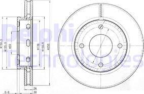 Delphi BG3987 - Bremžu diski www.autospares.lv