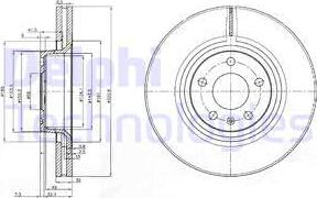 Delphi BG3939 - Bremžu diski www.autospares.lv