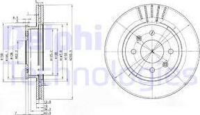 Delphi BG3934 - Bremžu diski www.autospares.lv