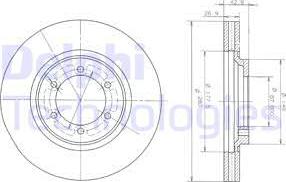 Delphi BG3936 - Bremžu diski www.autospares.lv