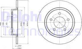 Delphi BG3930 - Bremžu diski www.autospares.lv